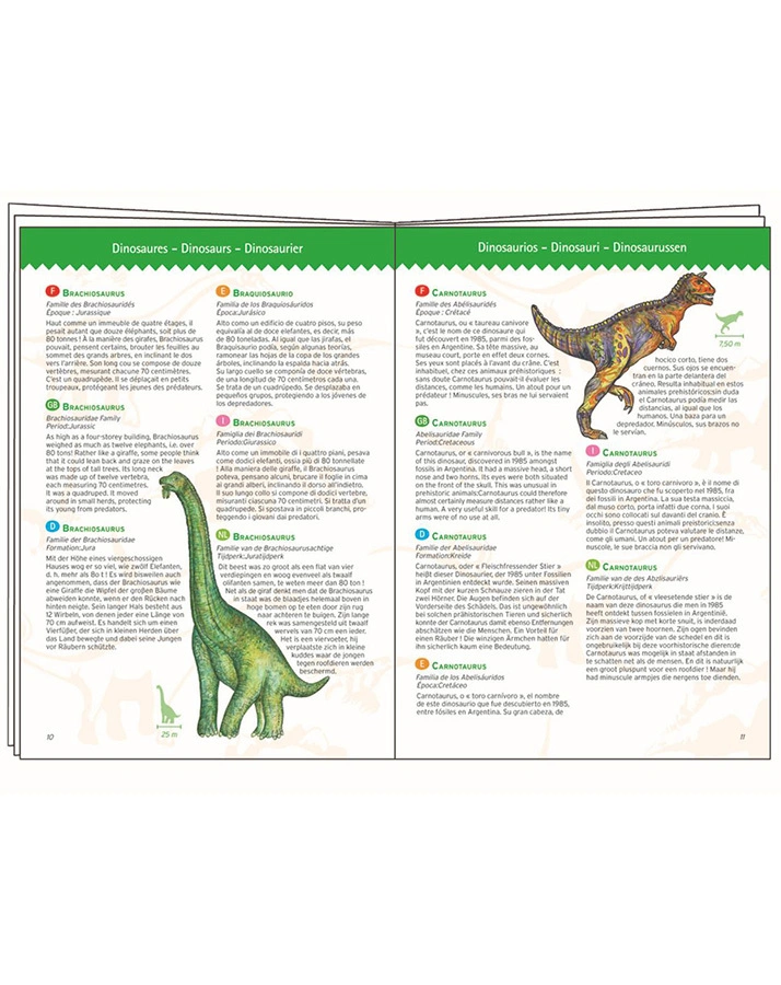 Geschichtenpuzzle DINOSAURS mit Broschüre 100-teilig