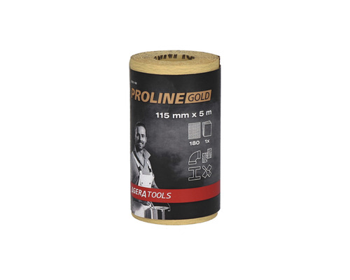 PROLINE GOLD Professionele schuurpapierrol P180 115 mm x 5 m