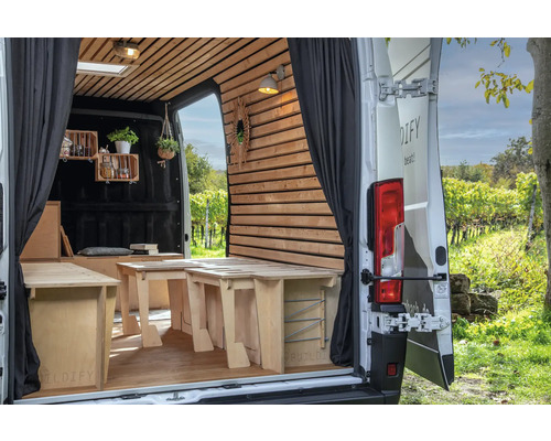 Buildify Campingbox Marco bedsysteem, lengtesymmetrisch, voor Ducato/Crafter/Sprinter, 1900x950x465 mm (LxBxH) (zonder montage- en bevestigingsmateriaal)