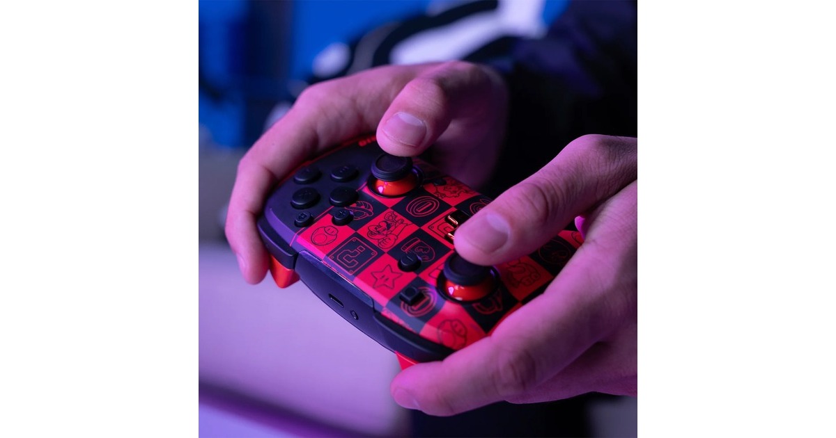 PDPWireless Controller - Rematch Glow  (Rood/zwart, Nintendo Switch, Nintendo Switch - OLED, Nintendo Switch Lite)