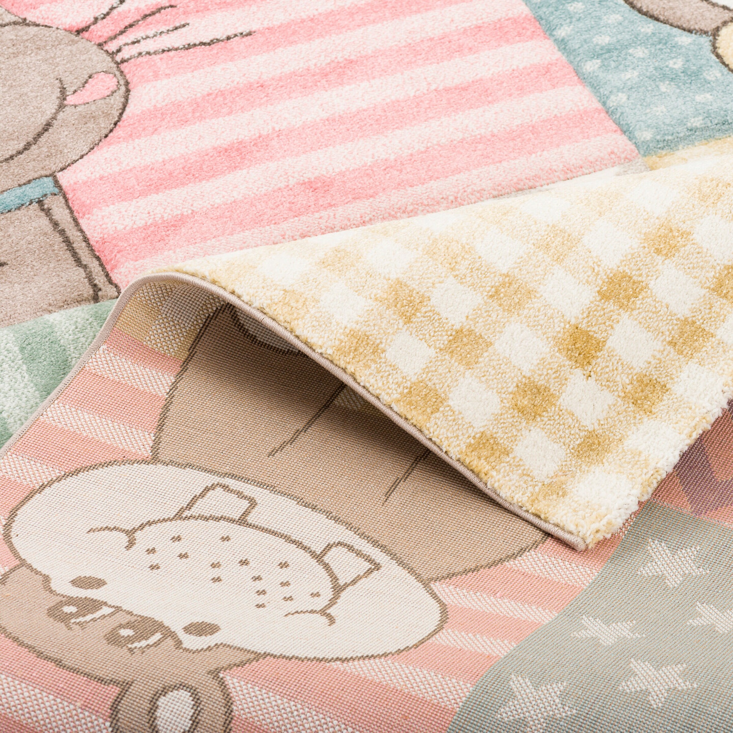 Pergamon Kinder Teppich Maui Kids Bunt Kinderzoo Bunt - 120x170 cm