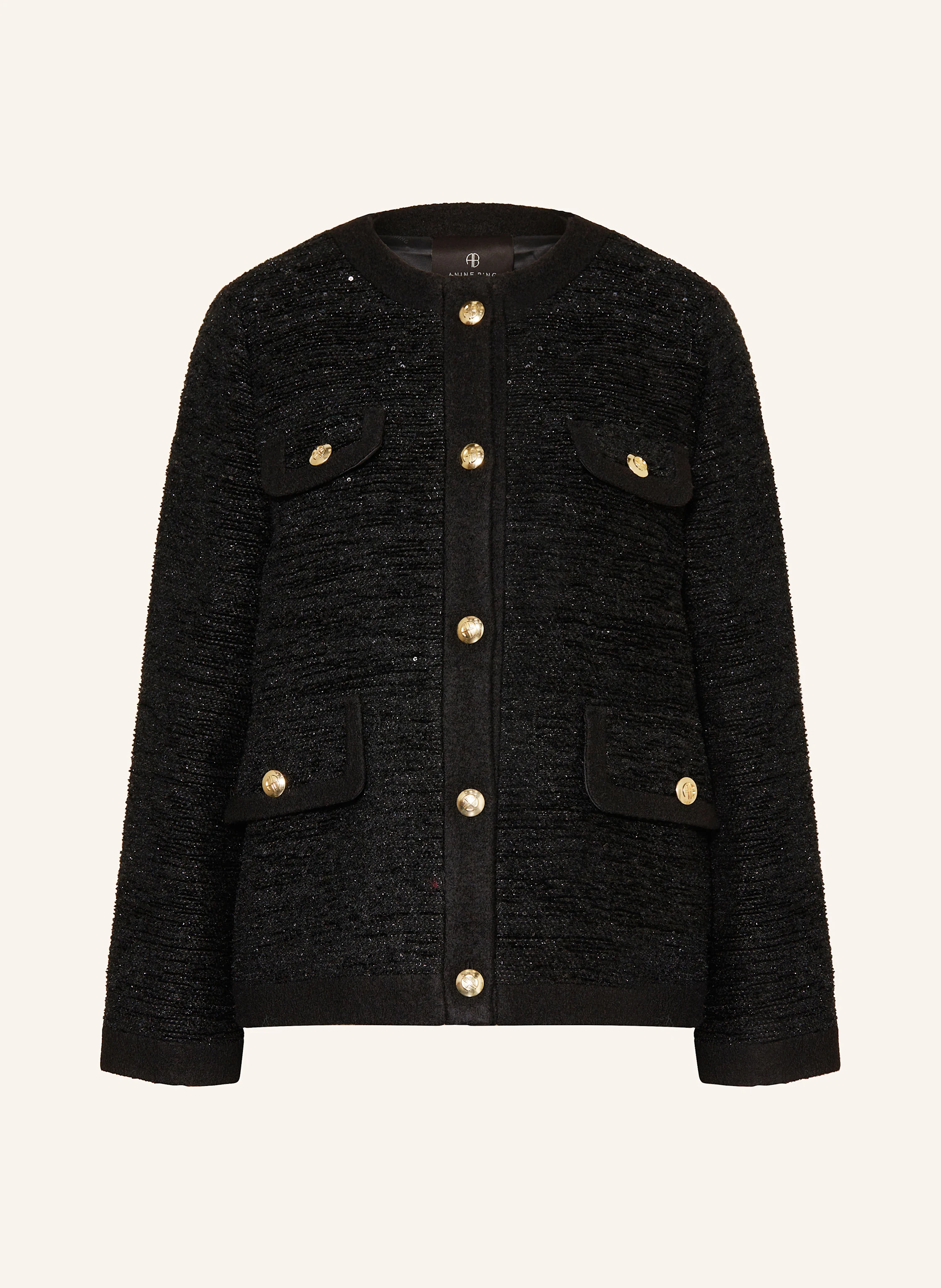 ANINE BING Tweed-Jacke LYDIA mit Glitzergarn