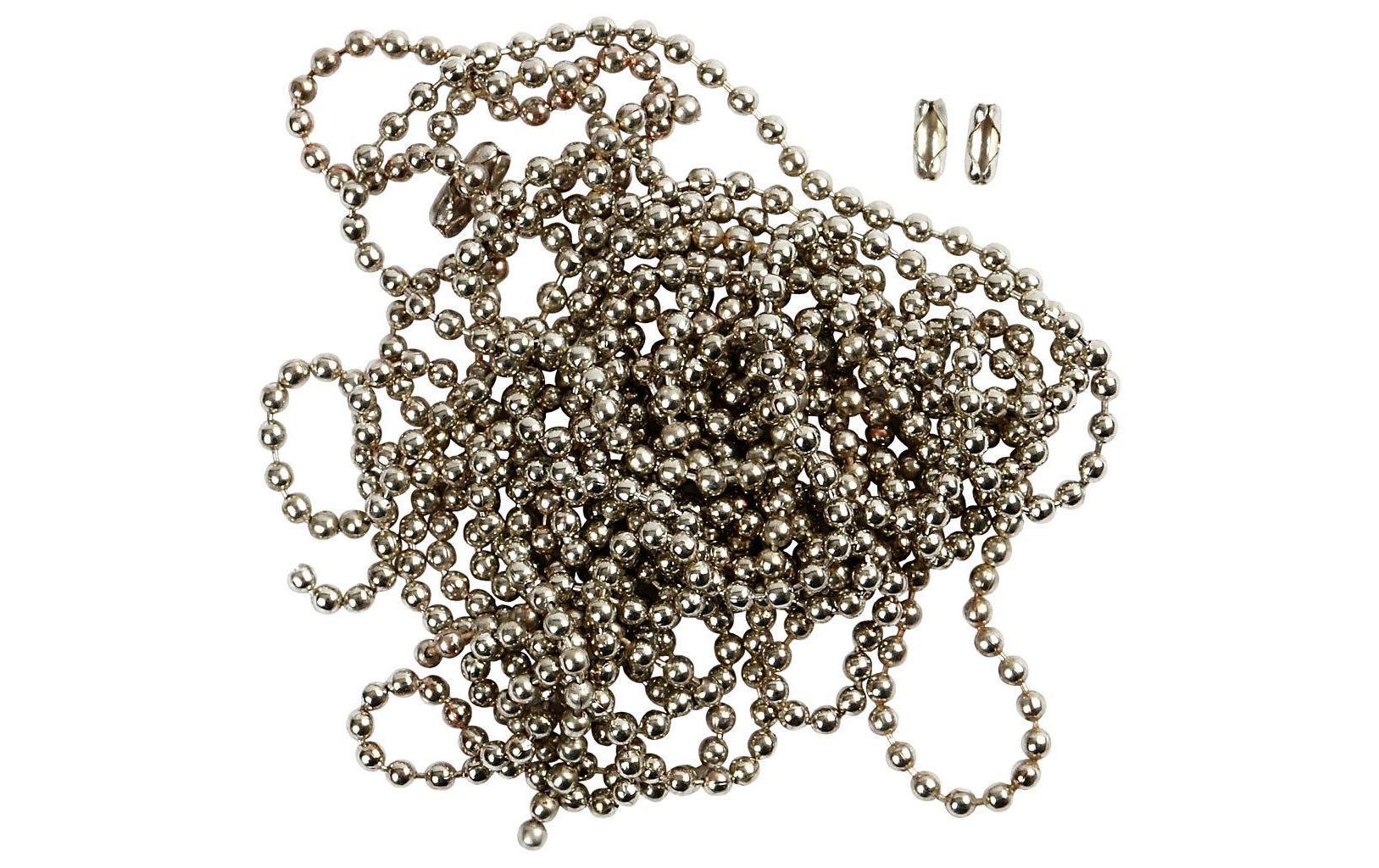 Kette 100 cm SilberKugelkette versilbert