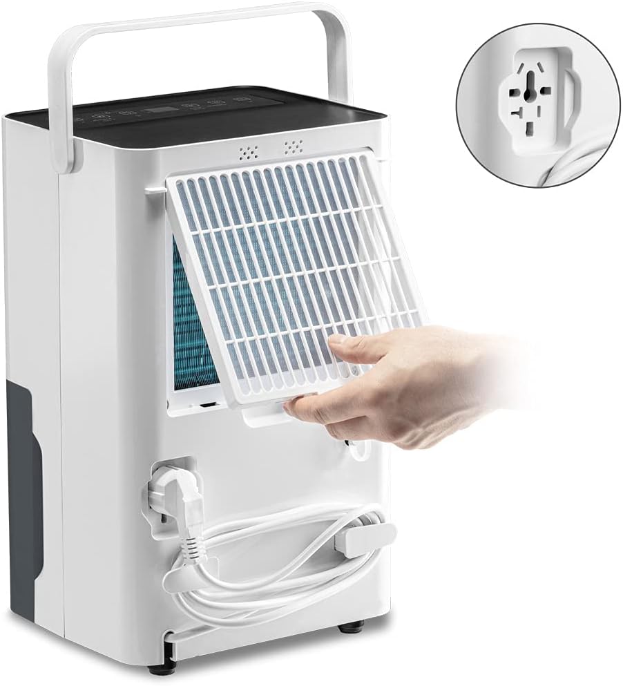 TROTEC Luftentfeuchter elektrisch TTK 33 E – Leistung 14 L/Tag – Fläche 15 m² / 37 m³ – Raum Entfeuchter – für Wohnung und Schlafzimmer