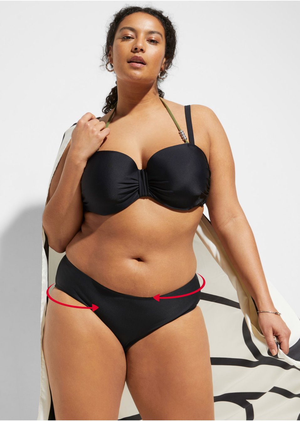 Bas de maillot avec léger effet sculptant
