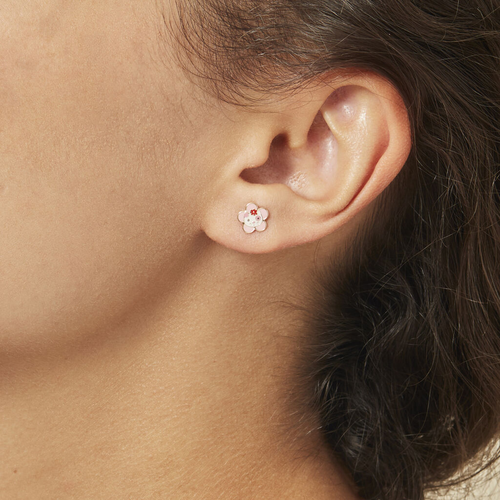 Boucles D'oreilles Puces Etoile Chat Or Jaune