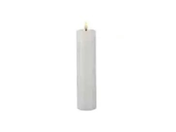 Sirius Sille Genopladelig Bloklys Hvid - Ø 5 cm - H 20 cm