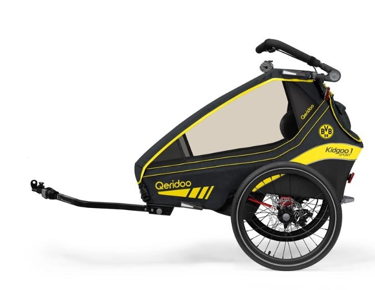 Qeridoo Fahrradanhänger Kidgoo 1 Sport Limited Edition BVB