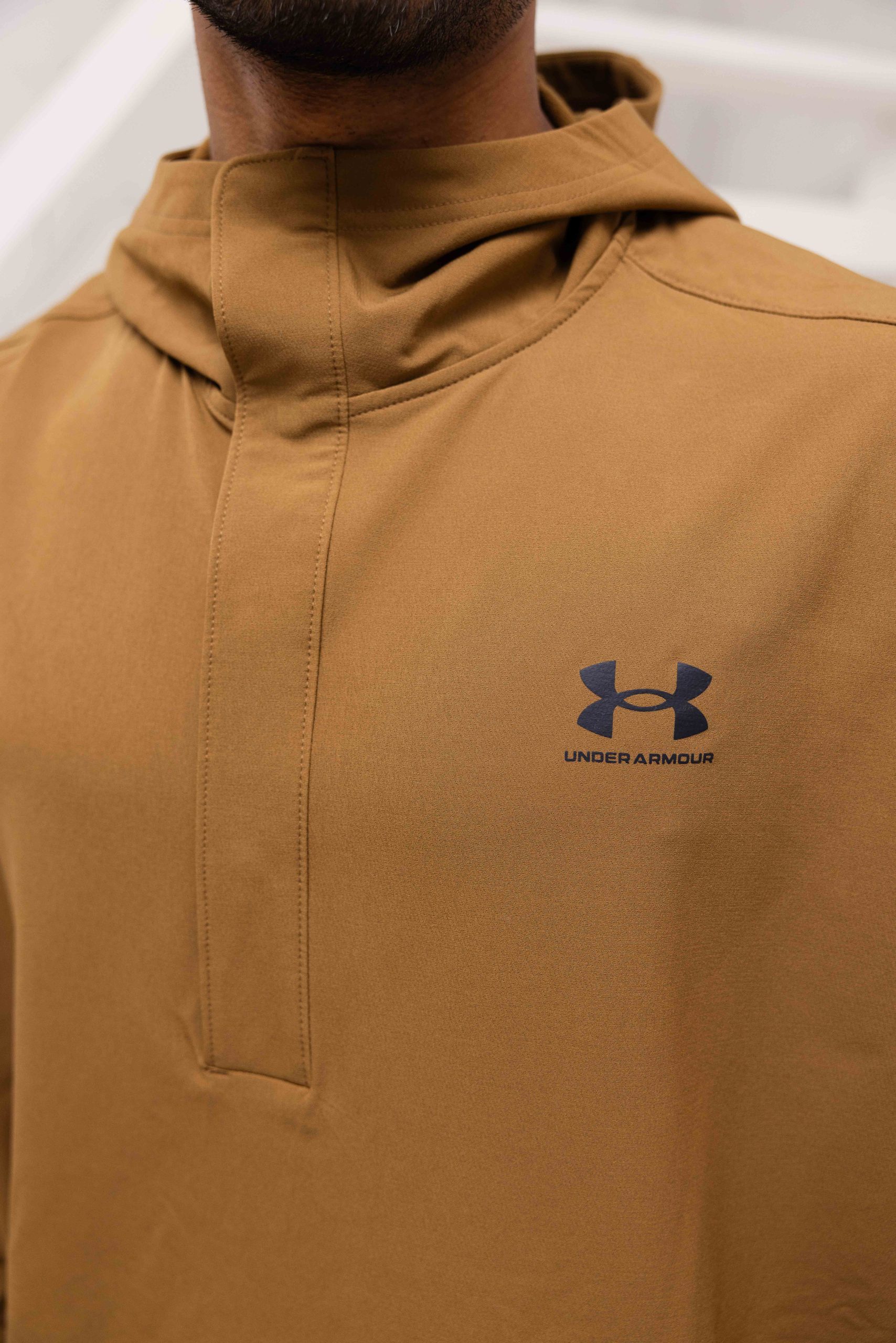 Under Armour Vibe Stormshell Hoodie Heren Bruin