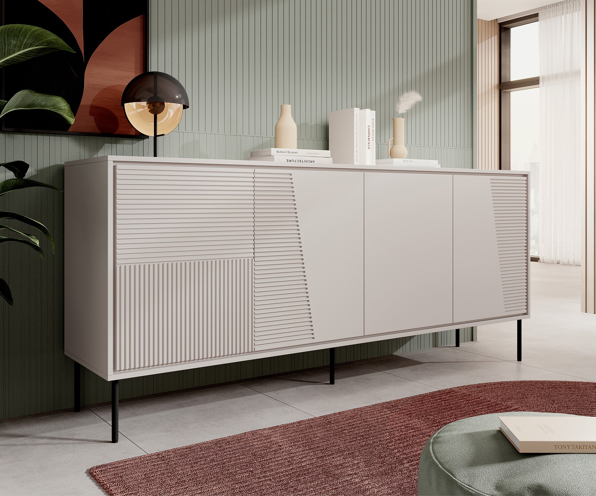 Blanes - Dressoir - Beige - 200x45x88 cm
