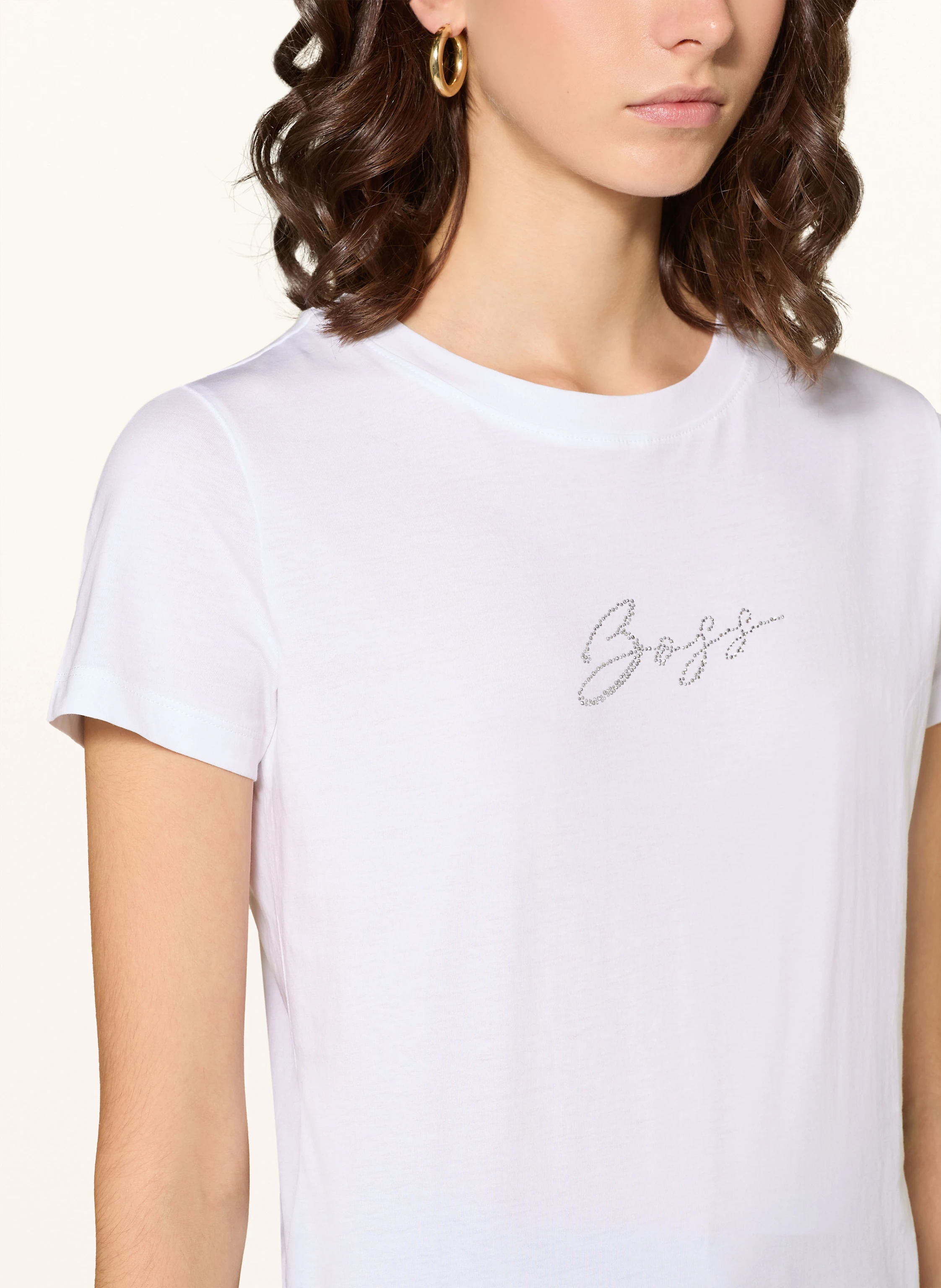BOSS T-Shirt ESOGO mit Schmucksteinen