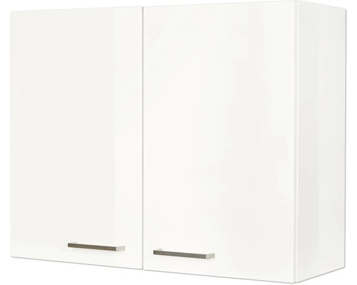 NOBILIA Moderne wandkast BxDxH 90 x 35 x 72 cm alpinewit hoogglans voorgemonteerd