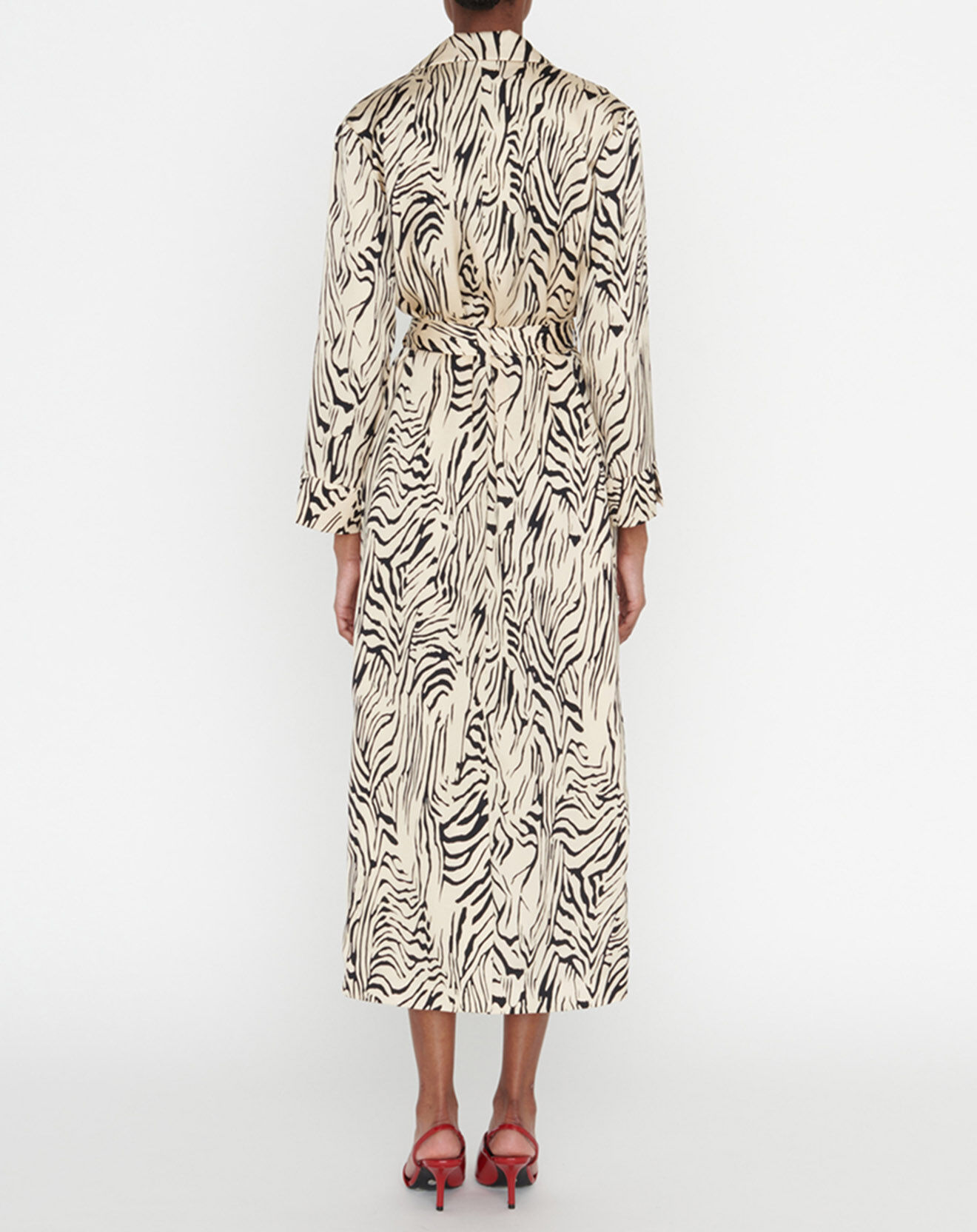 Zapa Robe Roland imprimée zèbre noir/beige