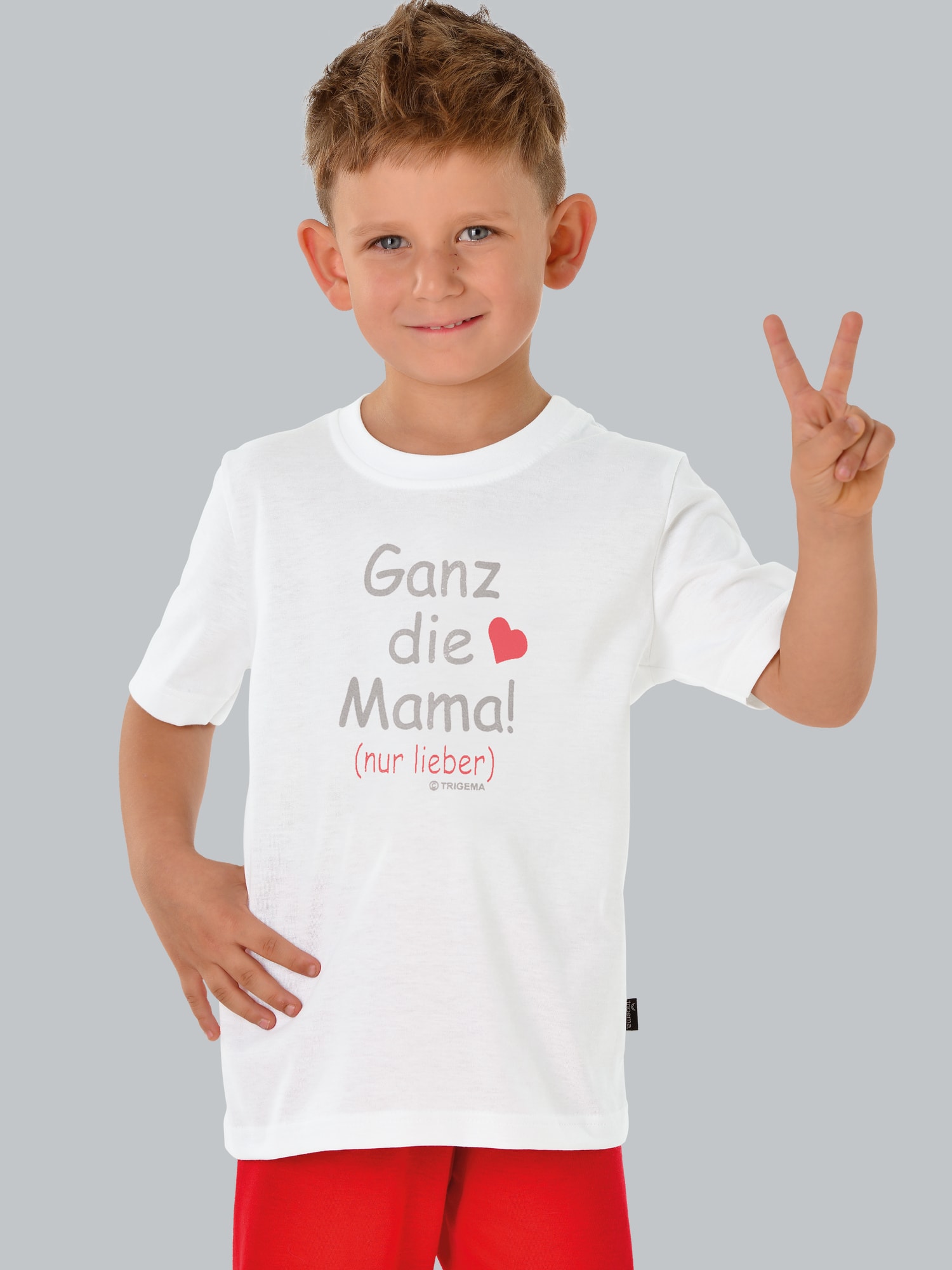 T-Shirt Mamas Liebling Weiss