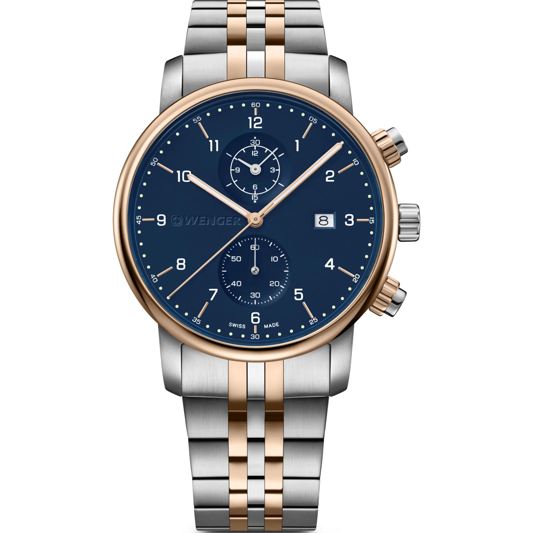 Wenger Urban Classic Chrono Blau / Bicolor Ø 42mm
