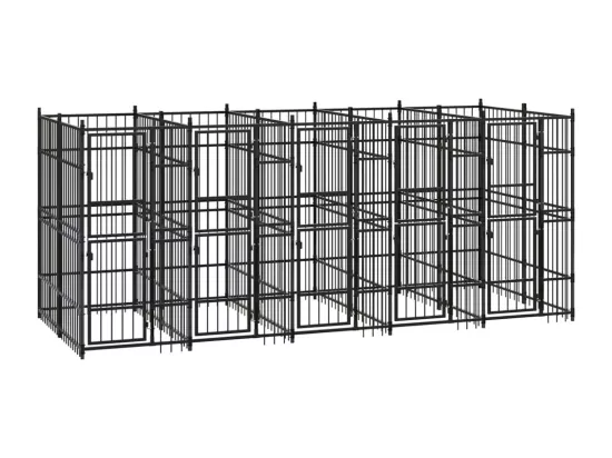 Chenil cage enclos pac noire 480 x 192 x 200 cm 02_0041887