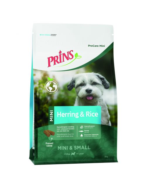 Prins Procare Adult Mini Hypoallergeen - Hondenvoer - Haring Rijst 3 kg