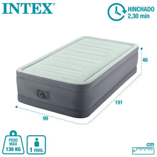 Colchão inflável Intex Premaire I - 99x191x46 cm