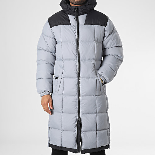 Doudoune Capuche Longue 23205 Gris Clair
