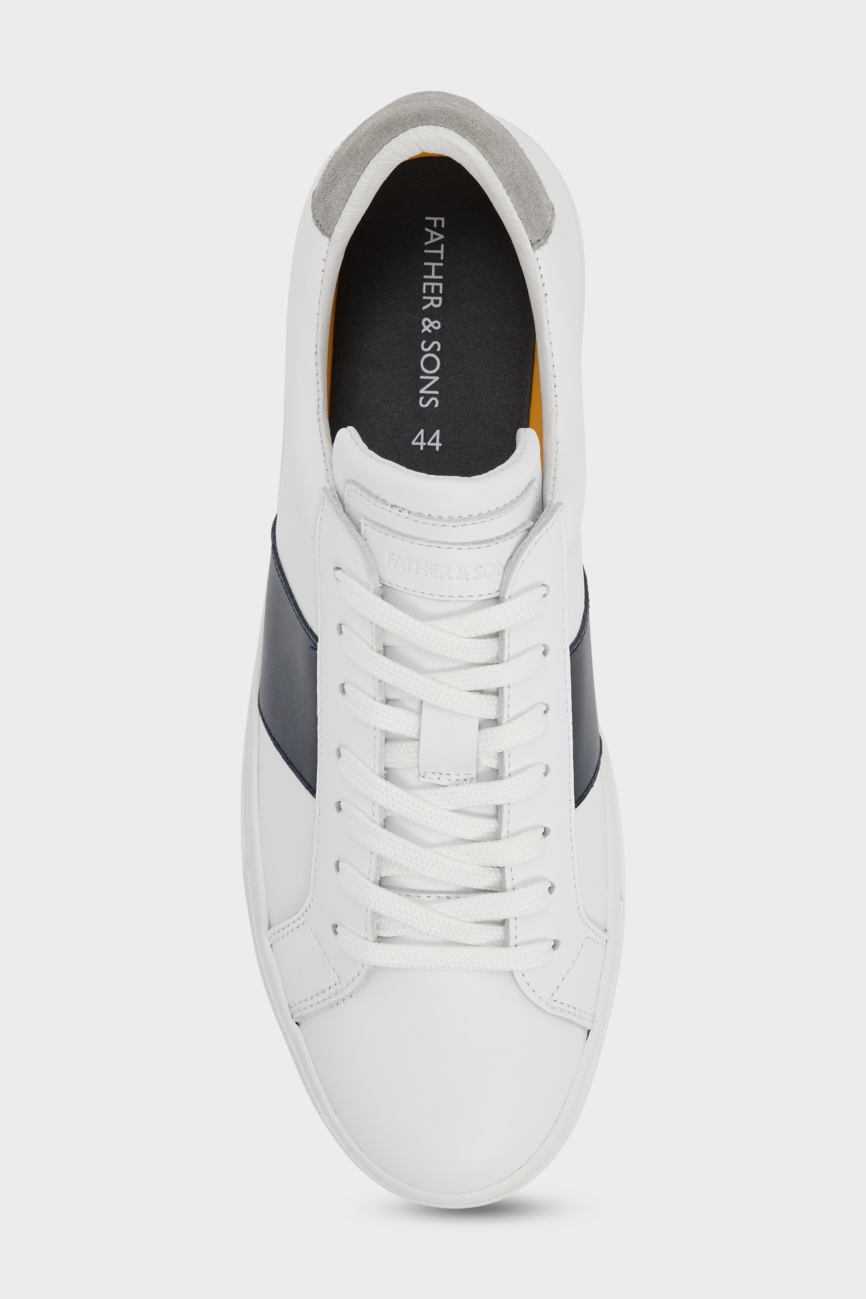 Baskets basses en cuir blanc