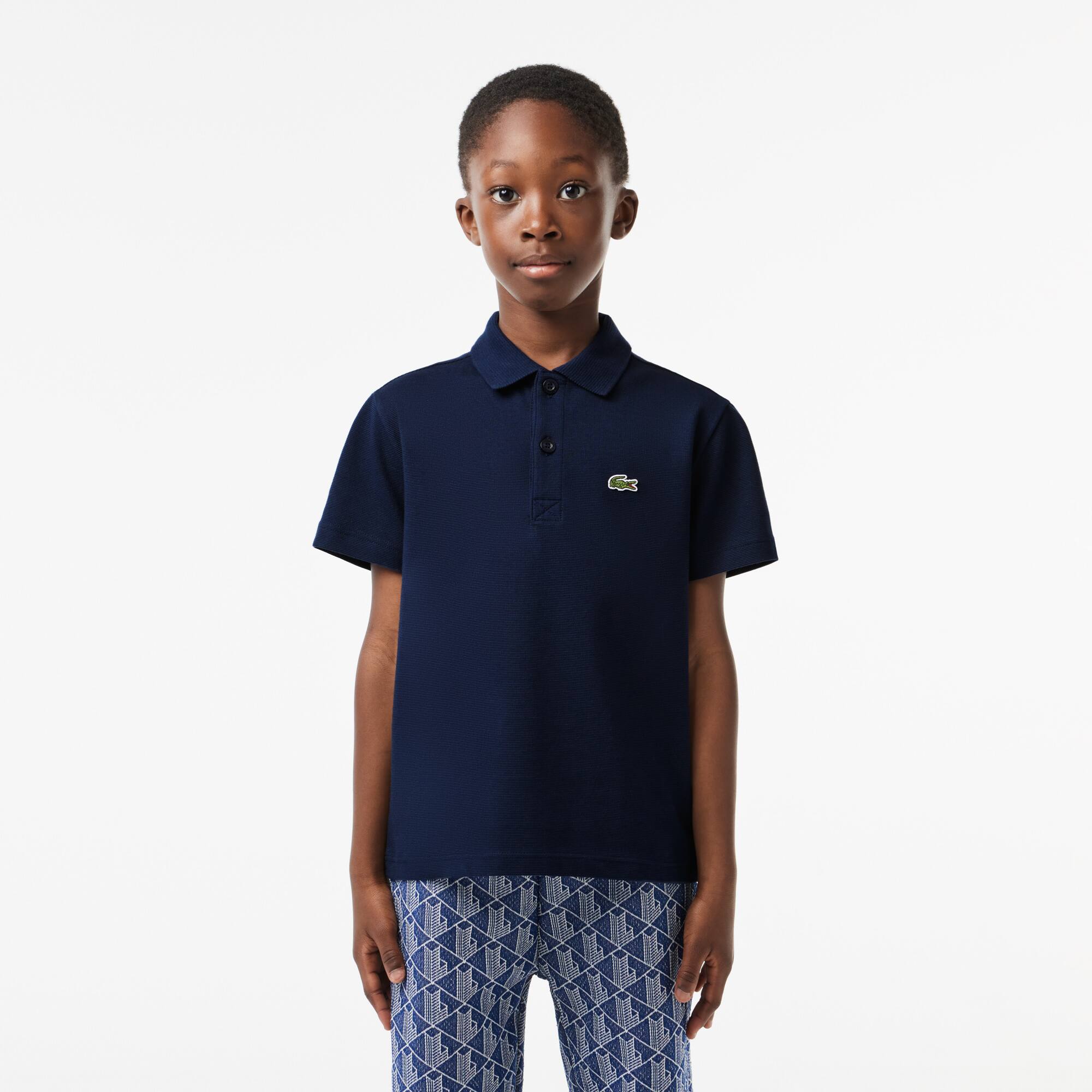 Jungen LACOSTE Hemd aus ultra-Dry Bio-Baumwolle Poloshirts - Blau - Lacoste - Jungen