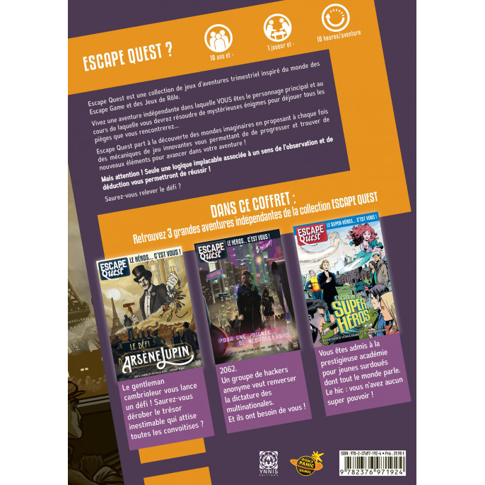 Escape Quest : Le Coffret - Tomes 4, 5 et 6