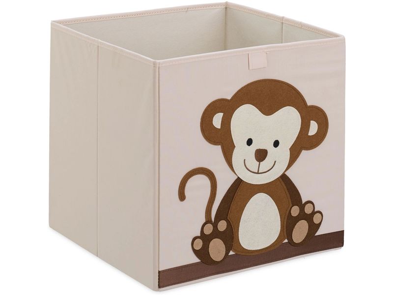 relaxdays Spielzeugbox Affe Faltbare Aufbewahrungsbox für das Kinderzimmer