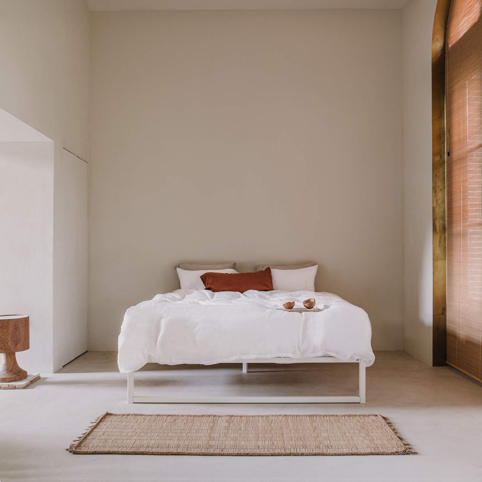 Stalen bedframe °01 | Wit 180 x 210 cm