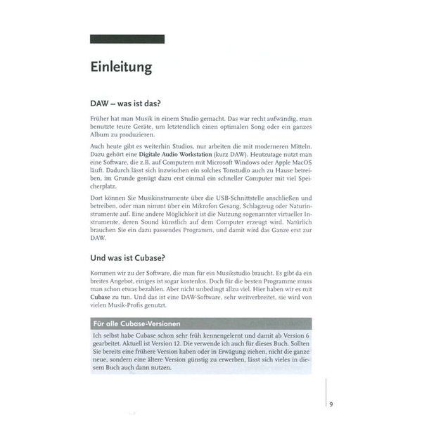 mitp Verlag Cubase Elements für Einsteiger