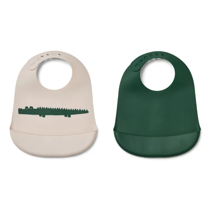 Liewood Bavoirs Tilda en silicone - Set de 2 | Carlos/Sandy