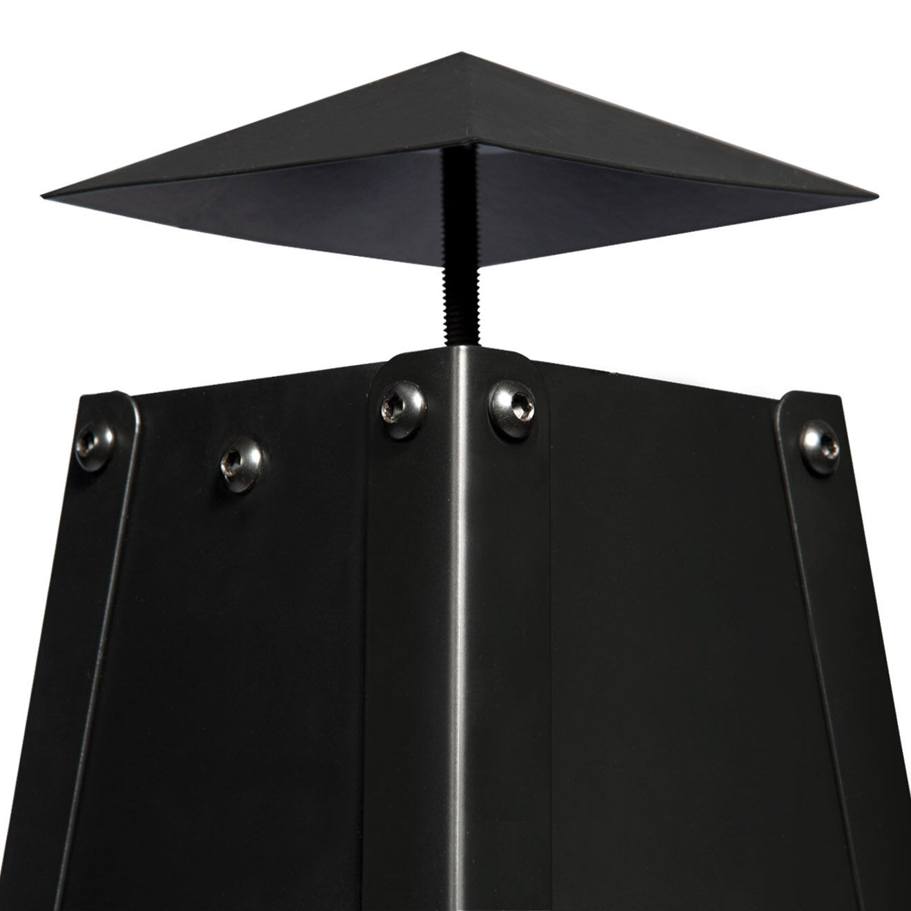 Pratik Garden Brasero Pyramide noir - 30x30x100 cm