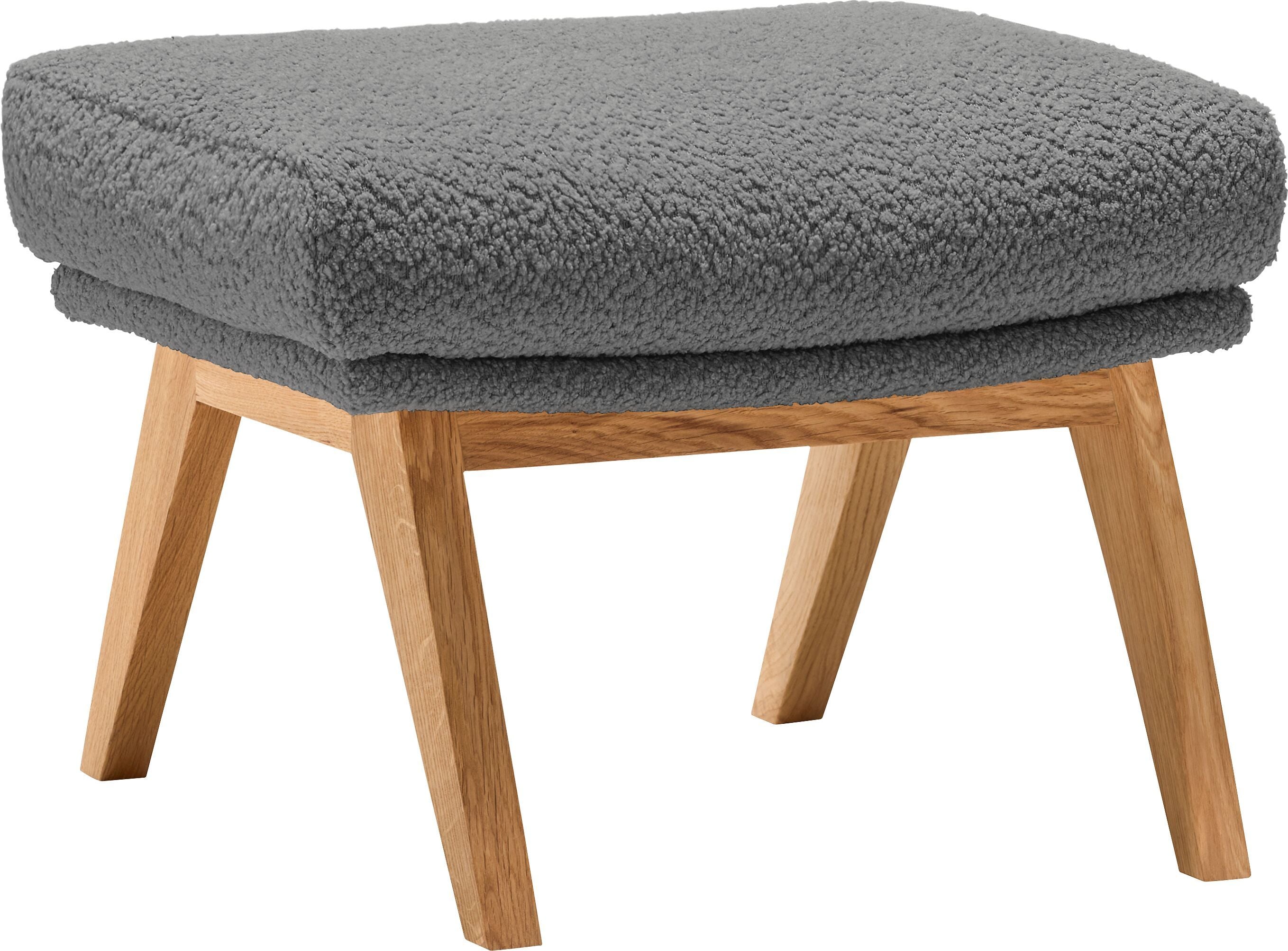 ANDRES Hocker - Grau / B: 51.0 cm x T: 40.0 cm x H: 41.0 cm