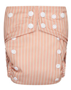 Bumbuns Easy Herbruikbare Luier Stripes Apricot Drukknopen 1ST