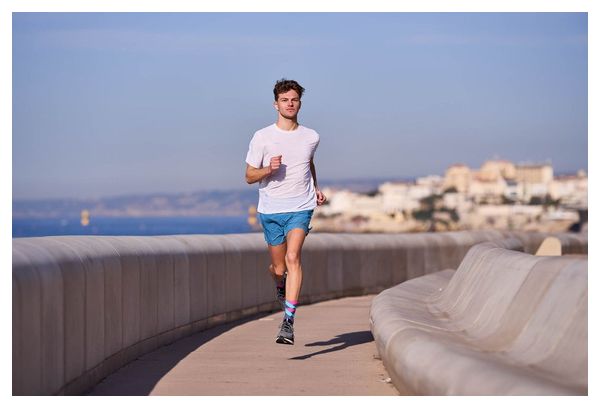 Chaussettes de Running Incylence Peaks Bleu Rose