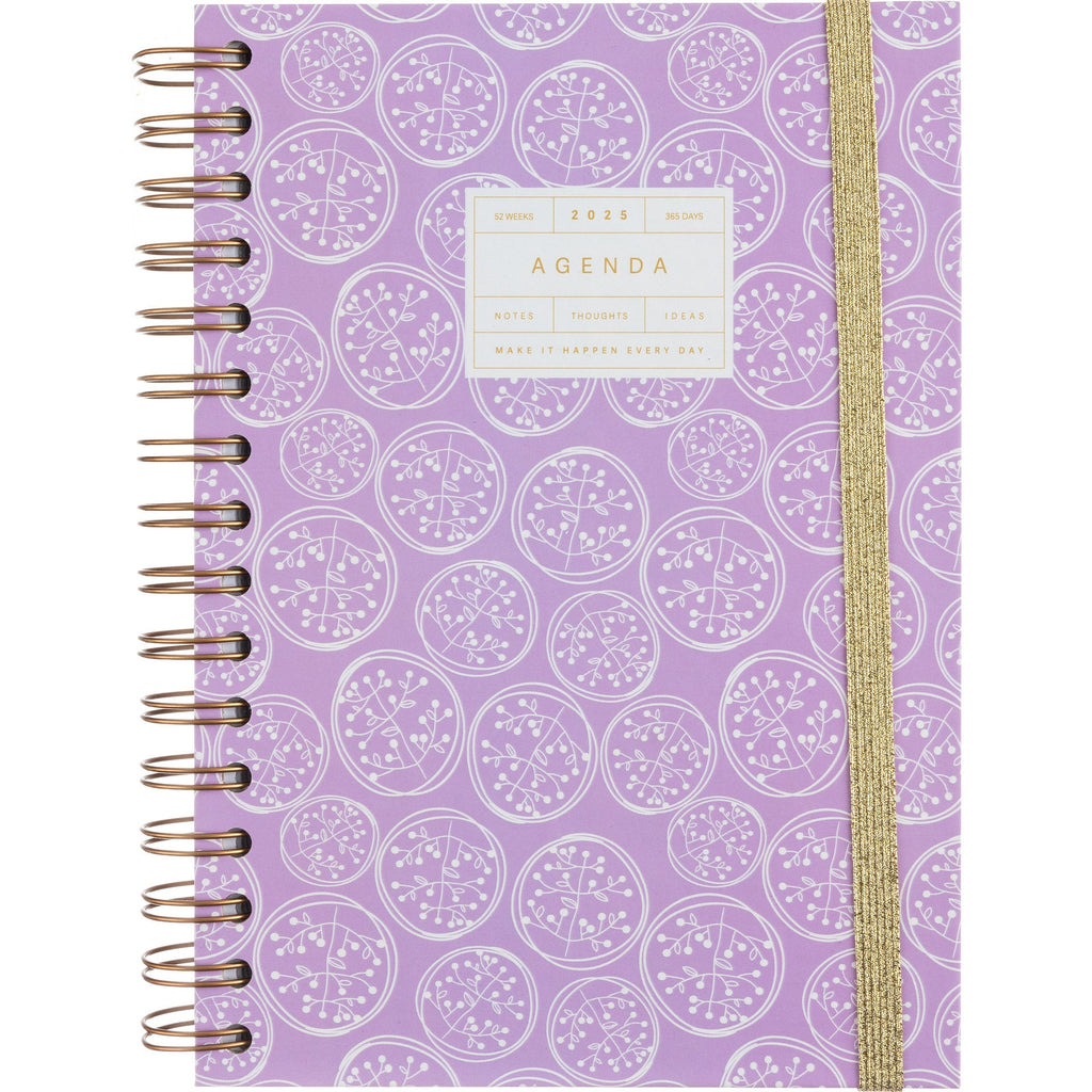 Agenda A5 2025 Espiral Diária Bloom Note!