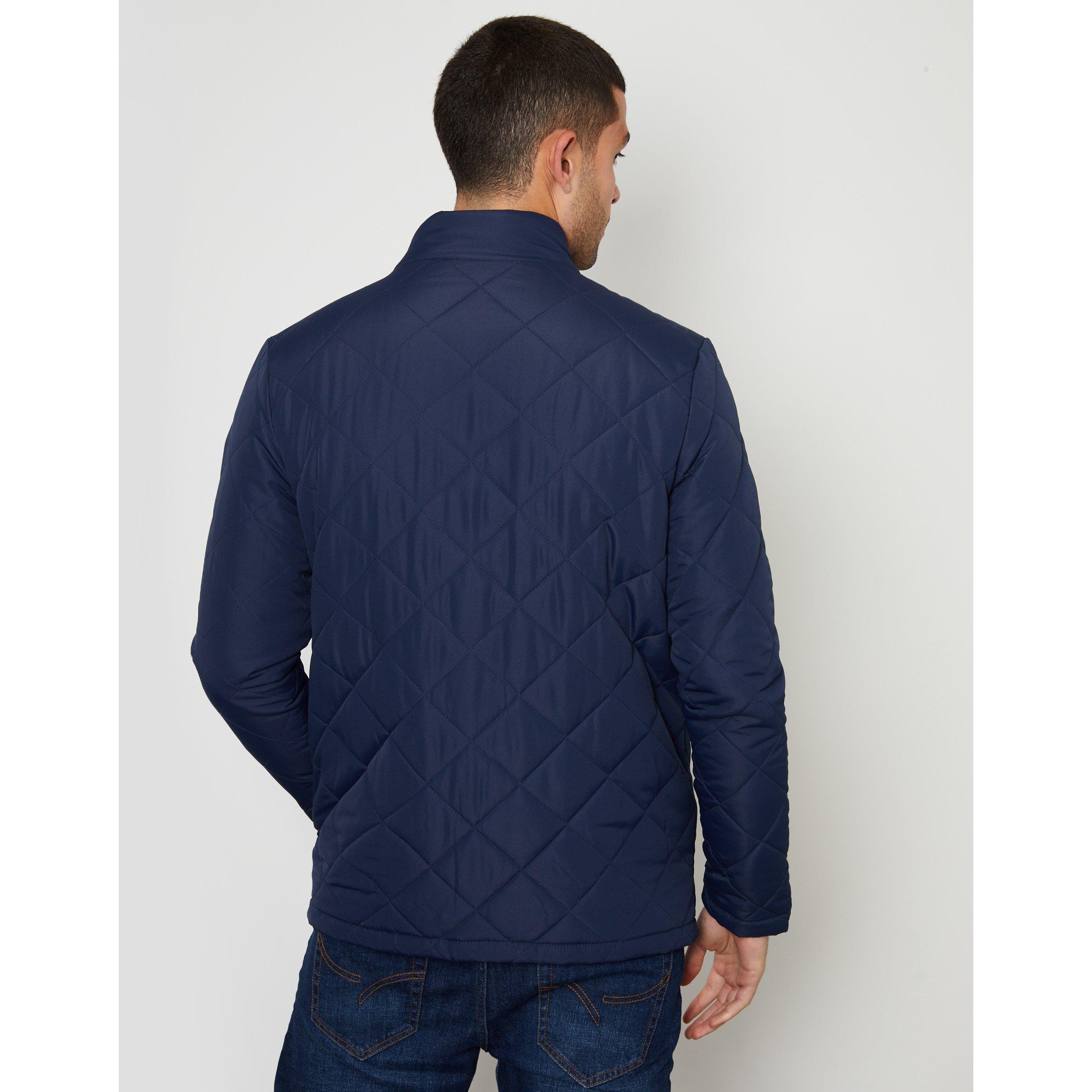 Threadbare TB Funnel Neck Diamond Quilted Jacket