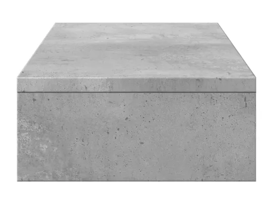 Support de moniteur réglable gris béton bois d'ingénierie