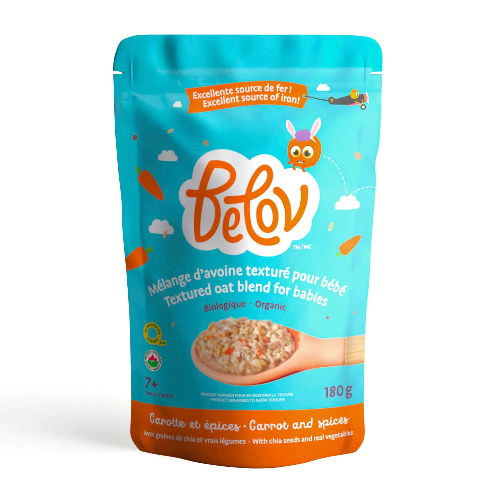 Belov Céréales Mélange Carottes et Épices 180g