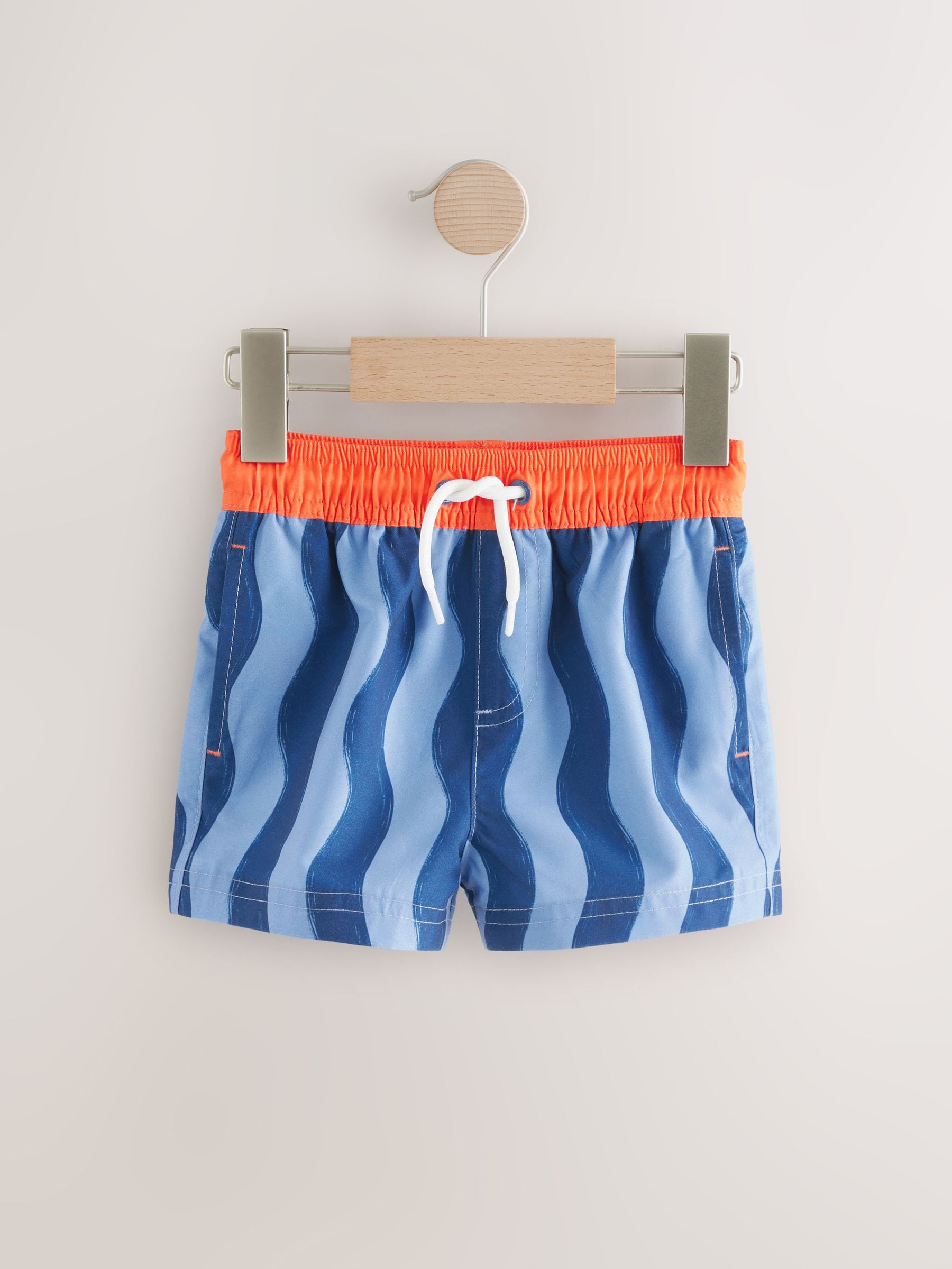 Blauw gestreept - Zwembroek (3 mnd - 7 jr)