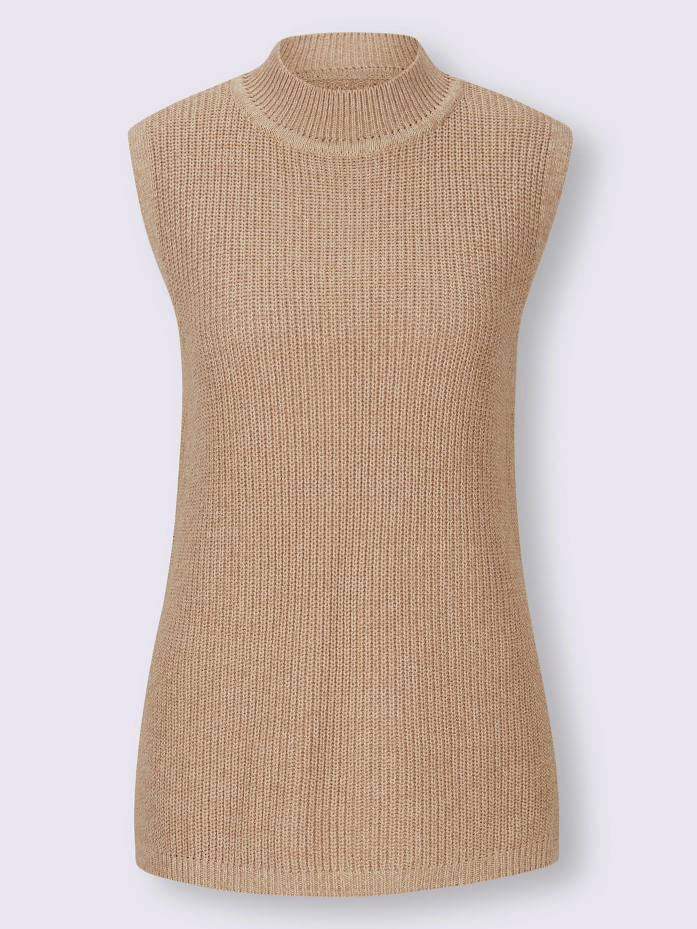 Débardeur en tricot col montant tendance