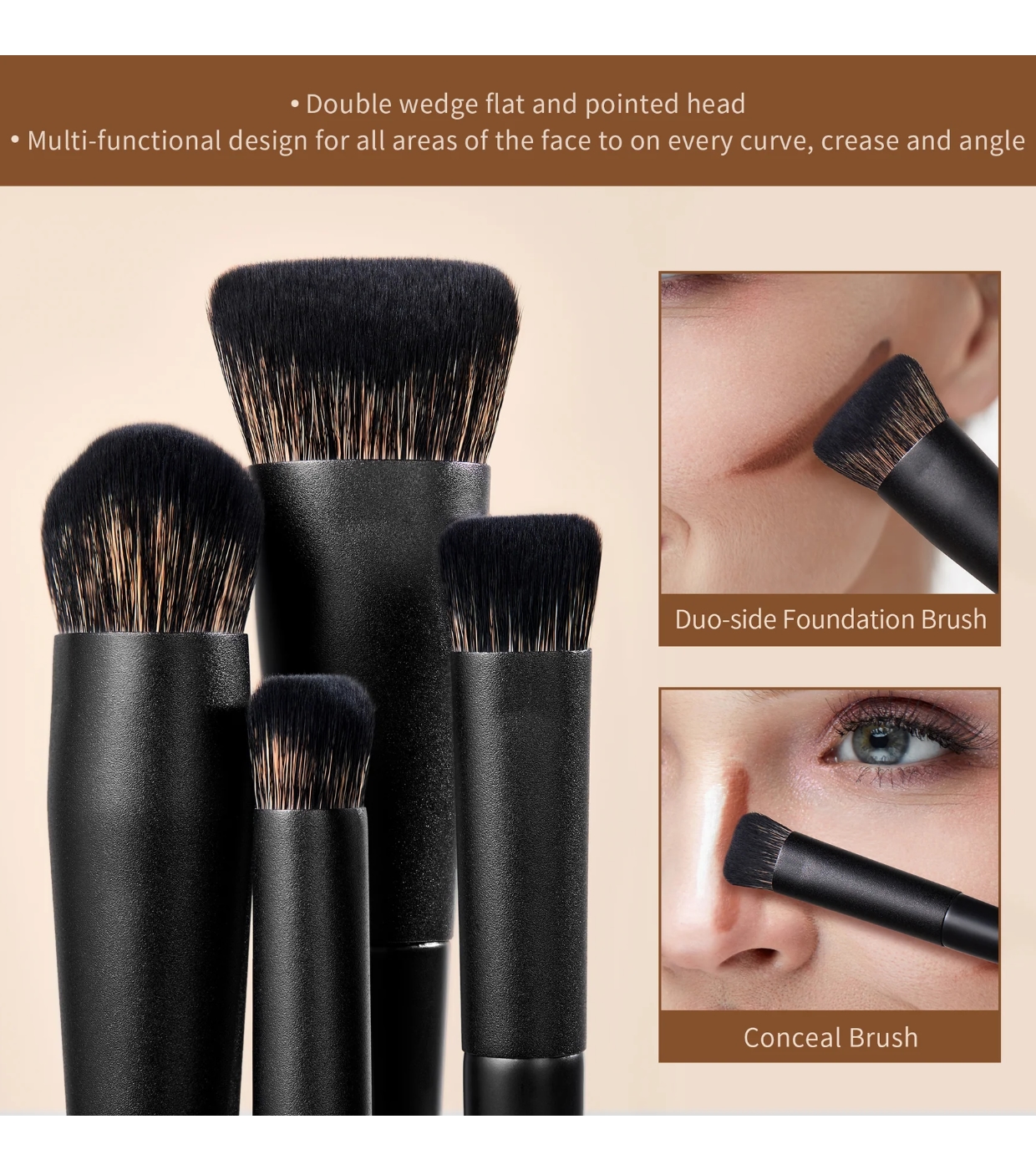 Jessup Beauty - *Collection III* - Conjunto de pincéis com caixa - Elegant Black