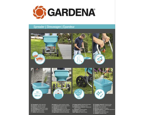 GARDENA Universele strooiwagen 18 L