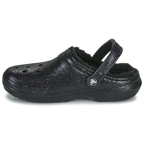 Crocs - Classic Glitter Lined Clog - Noir