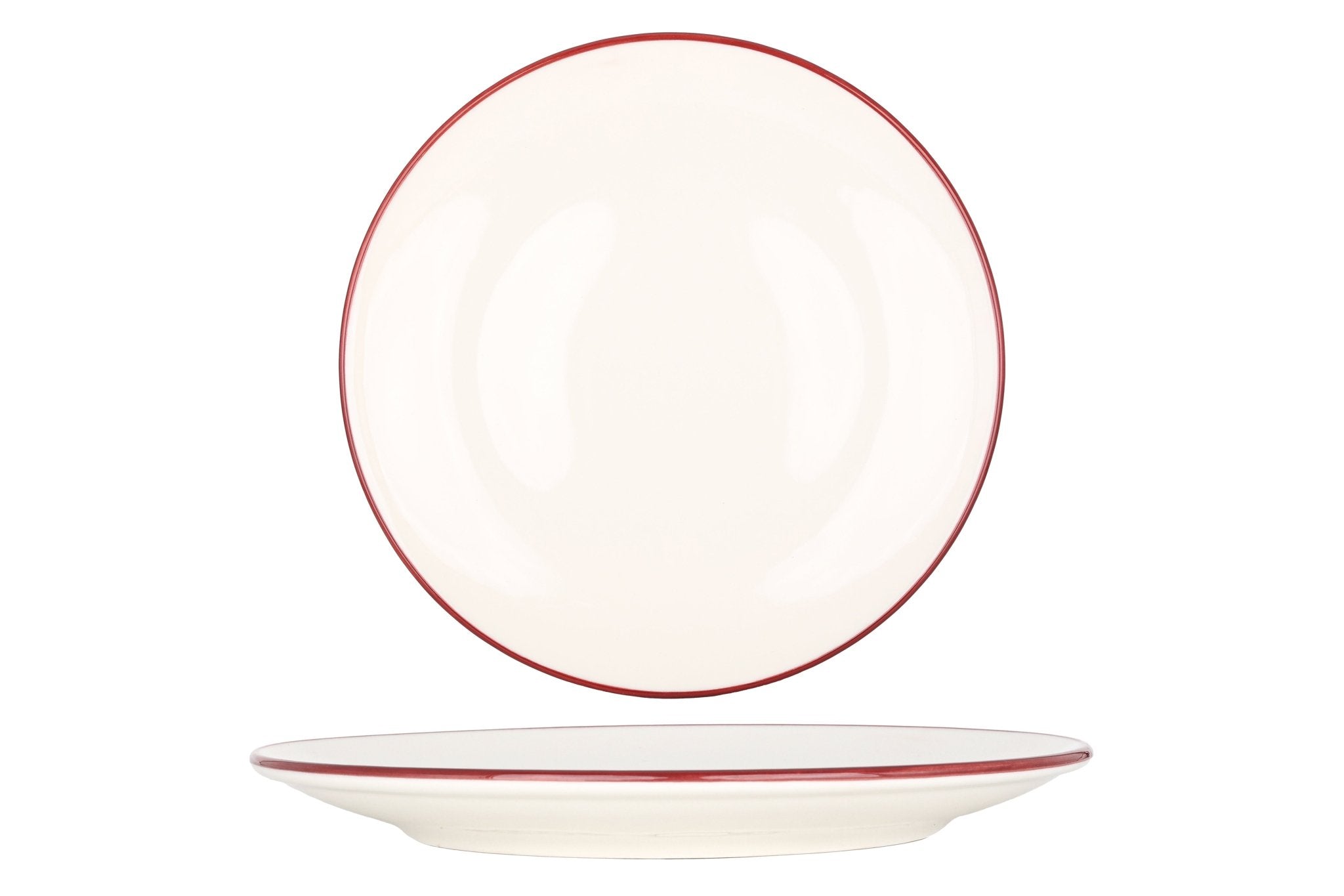 Bonna Bordenset - Linea Burgundy - 24delig - 6 persoons - Porselein