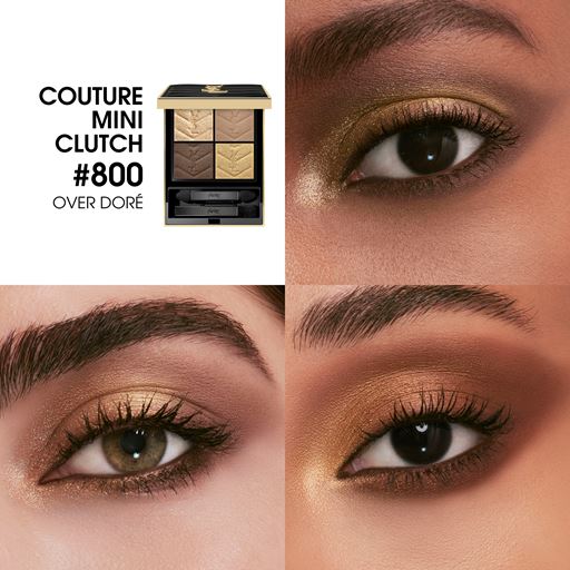 Yves Saint Laurent Couture Mini Clutch Øjenskygge Palette, 800 Over Doré