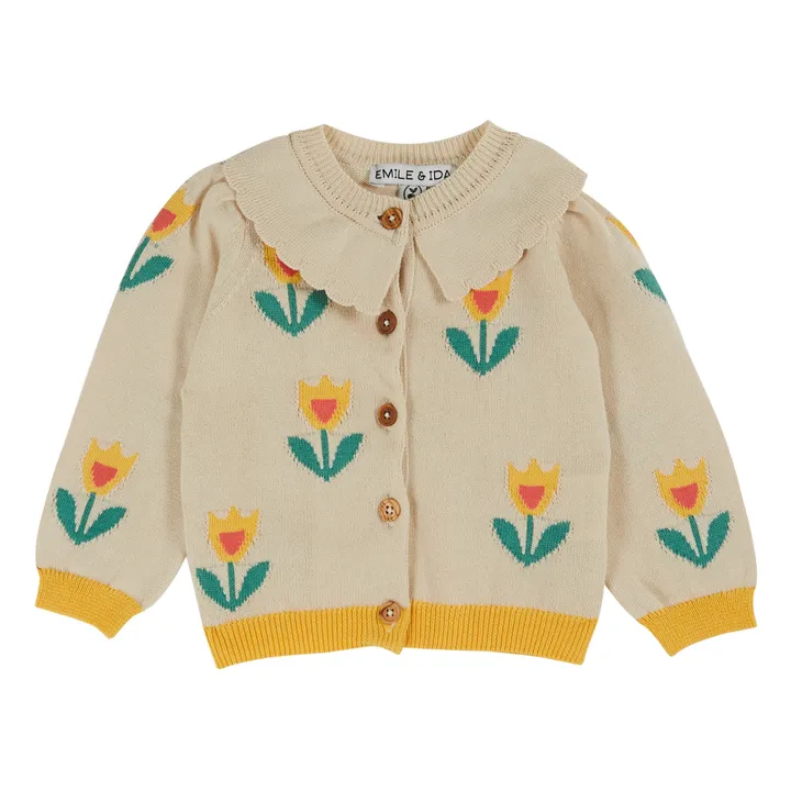 Emile et Ida Cardigan Tulipe | Ecru