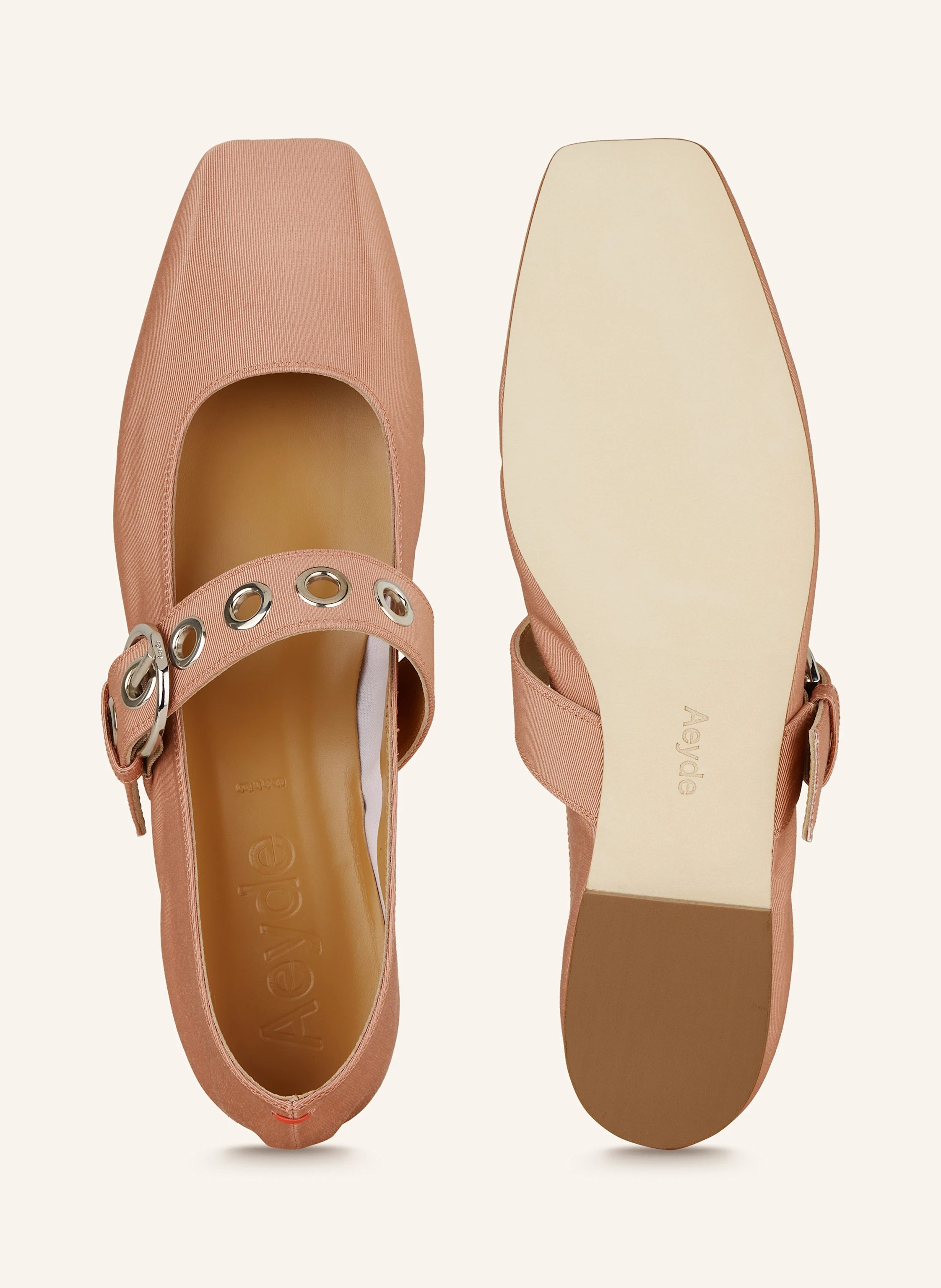 Aeyde Mary-Jane-Ballerinas UMA EYELET GROSGRAIN