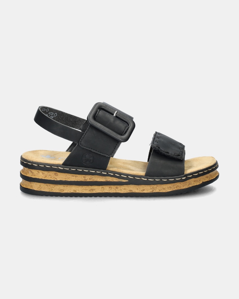 Rieker Antistress Sandalen  - zwart