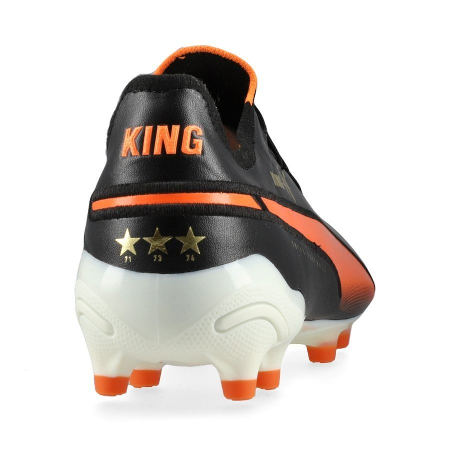 PUMA King Ultimate Cruyff FG/AG Legends - Noir/Blanc/Orange/Doré/Frosted Ivory ÉDITION LIMITÉE