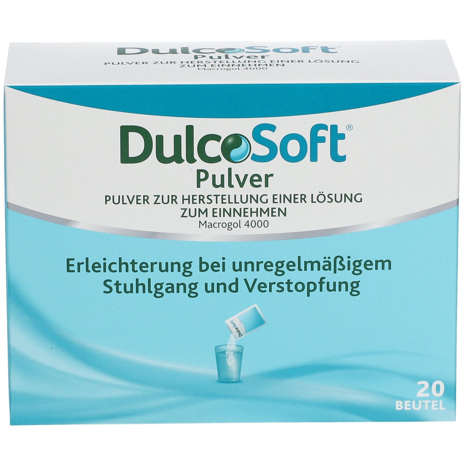 DulcoSoft Pulver Abführmittel bei Verstopfung mit Macrogol